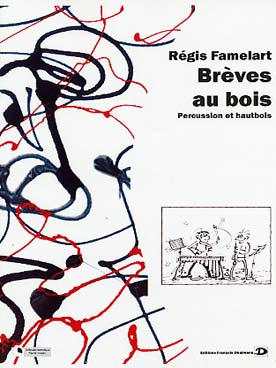 Illustration de Brèves au bois pour hautbois et percussions (marimba, tom grave, bongos)