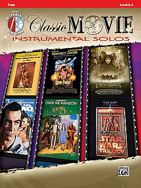 Illustration classic movie instrumental solos flute