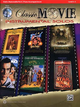 Illustration de CLASSIC MOVIE INSTRUMENTAL SOLOS : extraits de films avec CD play-along