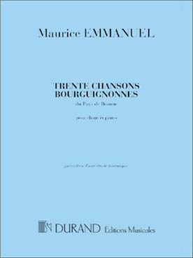 Illustration de 30 Chansons bourguignonnes du pays de Beaune pour chant/piano