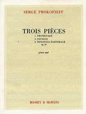 Illustration de 3 Pièces op. 59 : promenade - paysage - sonatine pastorale