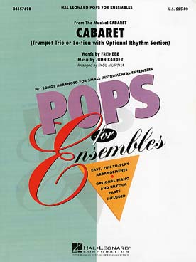Illustration de CABARET pour trio de trompettes ou ensemble avec piano et percussions
