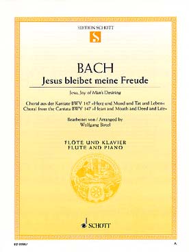 Illustration de Choral de la Cantate 147 "Jésus que ma joie demeure" (tr. Birtel)
