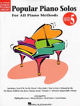 Illustration de POPULAR PIANO SOLOS (arr. Kern/Klose/ Rejino) - Niveau 5