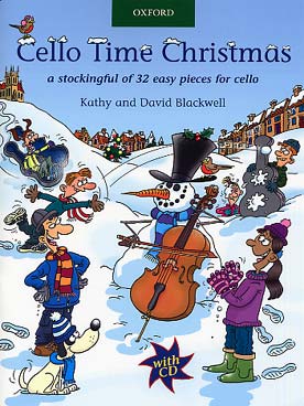 Illustration de Cello time Christmas avec CD d'écoute et play-along : 32 pièces faciles