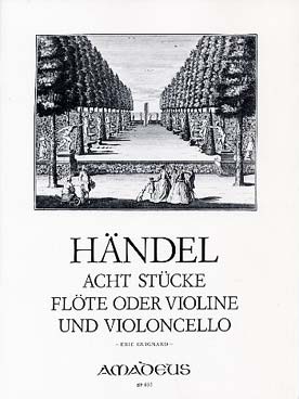 Illustration de 8 Pièces pour flûte ou violon et violoncelle