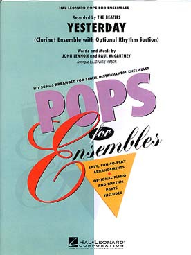 Illustration de Yesterday pour ensemble de clarinettes et en option section rythmique, piano, basse