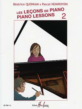 Illustration de Les Leçons de piano, méthode pour (jeunes) débutants - Vol. 2