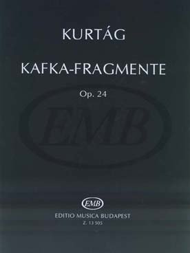 Illustration de Kafka fragmente op. 24 pour soprano et cordes (violon)