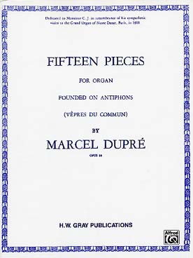 Illustration de 15 Pièces for organ founded on antiphons (vêpres du commun) op. 18 : Ave Maris et Magnificat