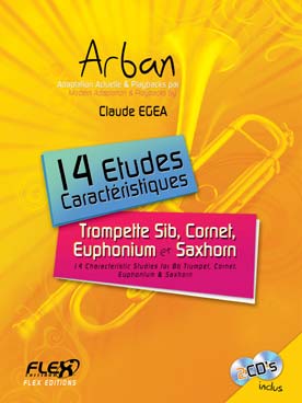 Illustration de 14 Études caractéristiques révisées et modernisées par Claude Egea, avec CD play-along
