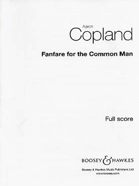 Illustration de Fanfare for the common man - version partition de poche pour 4 cors 3 trompettes, 3 trombones, tuba et percussions