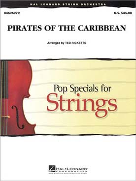 Illustration de PIRATES DES CARAIBES, tr. Badelt pour 6 cordes, piano, percussions