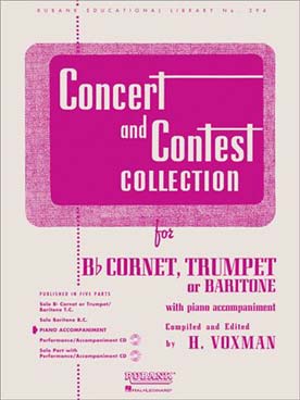 Illustration de Concert and contest collection accompagnement piano pour la trompette