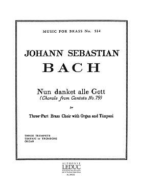 Illustration de Nun danket alle gott pour 3 trompettes, orgue (MFB514)