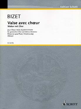 Illustration de Valse avec chœur pour chœur mixte SATB et petit orchestre ou piano