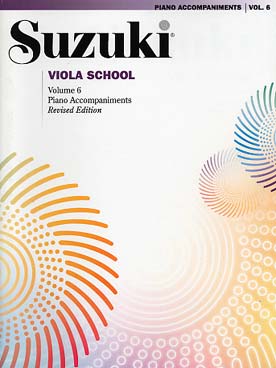 Illustration de SUZUKI Viola School - Vol. 6 accompagnement de piano