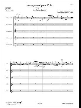 Illustration de Attrape-moi pour voir pour 4 clarinettes et clarinette basse