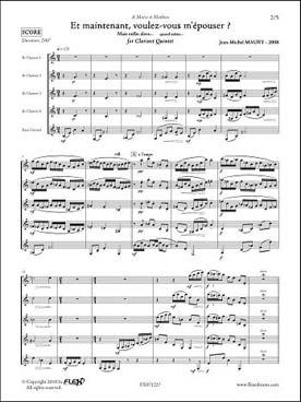 Illustration de Et maintenant, voulez-vous m'épouser ? pour 4 clarinettes et clarinette basse