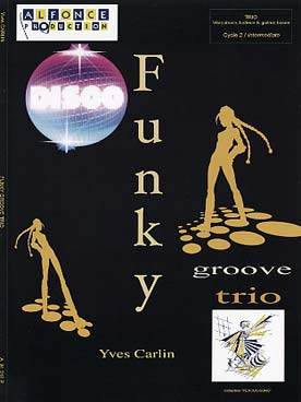 Illustration de Funky groove trio pour vibraphone, batterie et guitare basse