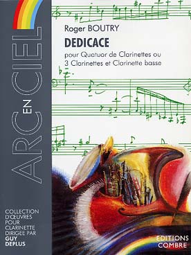 Illustration de Dédicace pour quatuor de clarinettes ou 3 clarinettes et clarinette basse