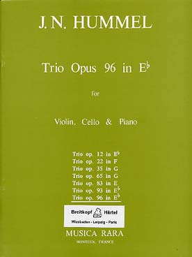 Illustration hummel piano trio op. 96 en mi b maj