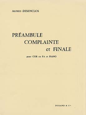 Illustration desenclos preambule, complainte et final