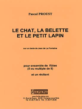 Illustration proust le chat, la belette & petit lapin