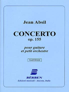Illustration de Concerto op. 155 pour guitare et petit orchestre, conducteur