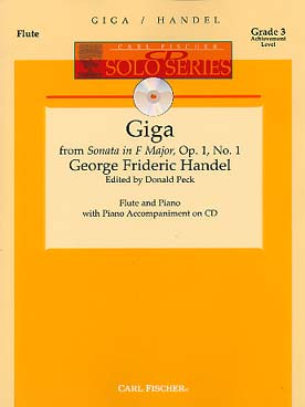 Illustration haendel giga op. 1/1 de la sonate