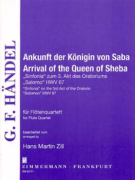 Illustration haendel arrival of the queen of sheba
