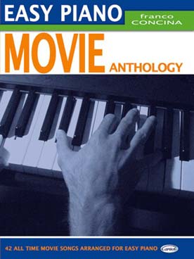 Illustration easy piano movie anthology