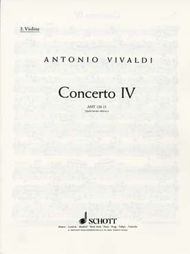 Illustration de Concerto N° 4 op. 10/4 en sol M pour flûte et orchestre à cordes - violon 2