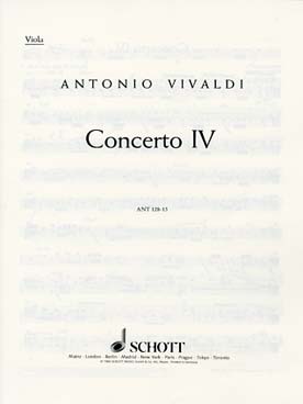Illustration de Concerto N° 4 op. 10/4 en sol M pour flûte et orchestre à cordes - alto