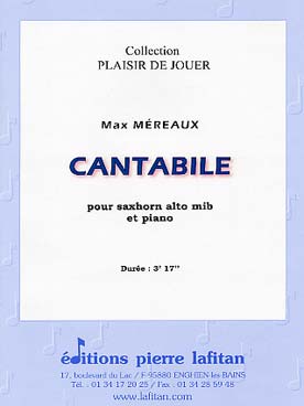 Illustration de Cantabile pour saxhorn alto et piano