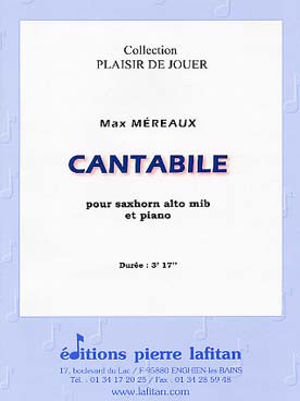 Illustration de Cantabile pour saxhorn alto et piano