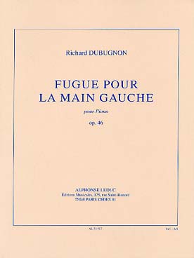 Illustration de Fugue pour la main gauche op. 46