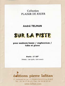 Illustration de Sur la piste pour saxhorn basse ou euphonium ou tuba et piano