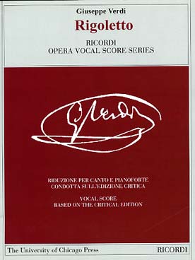 Illustration verdi rigoletto pour chant et piano