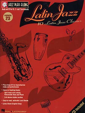 Illustration de JAZZ PLAY ALONG avec CD - Vol. 23 : Latin jazz