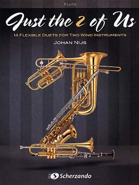 Illustration de Just the 2 of us : 14 duos pour instruments à vent