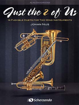 Illustration de Just the 2 of us : 14 duos pour instruments à vent