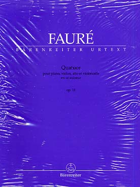 Illustration de Quatuor avec piano N° 1 op. 15 en do m (C + P)
