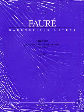 Illustration de 2e Quatuor op. 45 en sol m pour piano, violon, alto et violoncelle (C + P)
