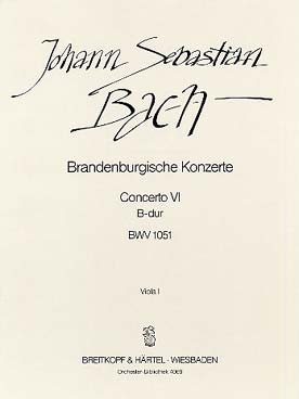 Illustration de Concerto Brandebourgeois N° 6 BWV 1051 en si b M - alto 1