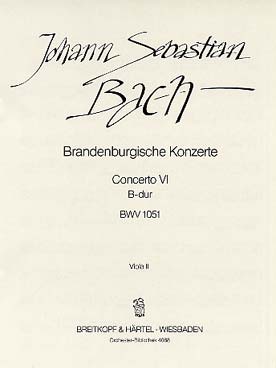 Illustration de Concerto Brandebourgeois N° 6 BWV 1051 en si b M - alto 2
