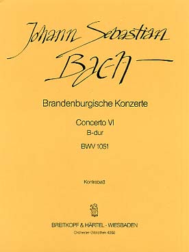 Illustration de Concerto Brandebourgeois N° 6 BWV 1051 en si b M - contrebasse