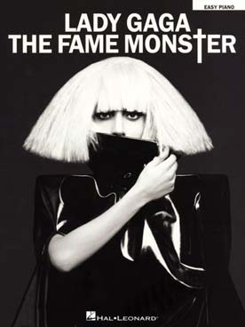 Illustration lady gaga the fame monster (easy piano)