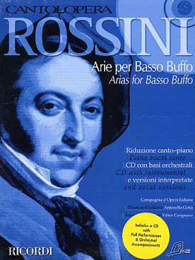 Illustration rossini arias pour basso buffo avec cd