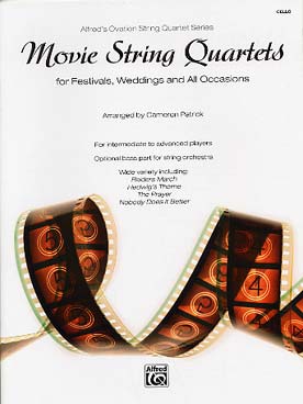 Illustration de MOVIE STRING QUARTETS violoncelle